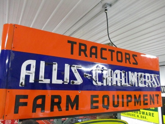 85375 - Allis Chalmers, porcelain, neon, factory single- sided