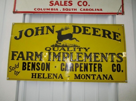 85158 - JD Quality Farm Implement Helena, MT, embossed 12 X 23.5