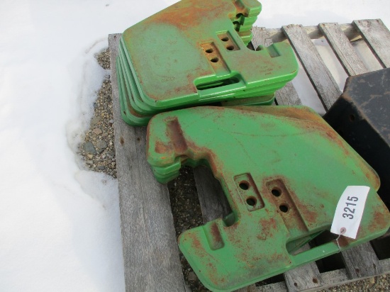 3215-(9) JD SUIT CASE WEIGHTS, SELLS BY THE PIECE