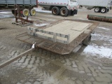 3814-SINGLE AXLE BUMPER HITCH TRAILER, NO TITLE