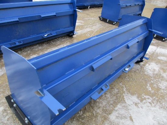 3542-NEW 8' SKID STEER SNOW PUSHER