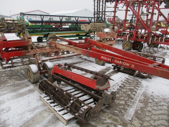 3751-UNVERFERTH ROLLING HARROW II, W/ EXTRA WINGS