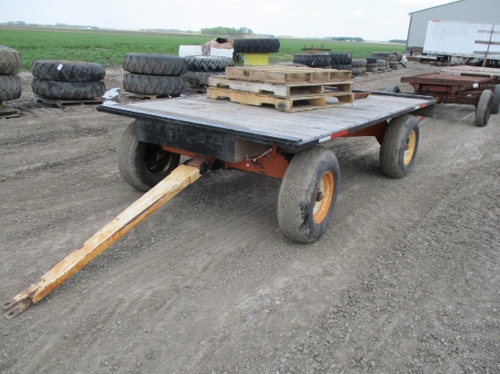 1130 - HAY RACK WAGON w/ 8 TON GEAR