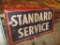 99116-STANDARD SERVICE, DOUBLE SIDED, PORCELAIN SIGN