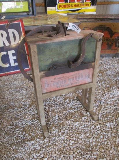 99112-TIFFIN WOODEN ONE HOLE CORN SHELLER