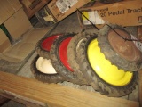 1118-PEDAL TRACTOR WHEELS X 6