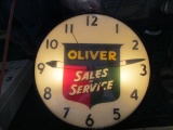 86265-OLIVER GLASS CLOCK