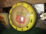 86271-OLIVER LIGHTED, PLASTIC CLOCK