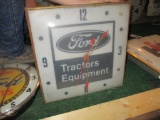 86285-FORD TRACTORS, GLASS CLOCK