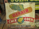 99117-DEKALB CHIX CORN, DOUBLE SIDED, METAL SIGN