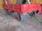 9546- FLAT TRACK HAY WAGON w/ HYDRAULIC TILT **(CONTENTS DO NOT SELL)
