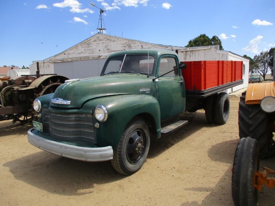 9092- CHEVY 6400 TRUCK, 6 CYLINDER, HYDRAULIC TILT BED