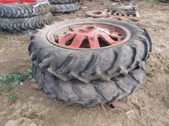 10214- PALLET OF IH F-20, 36" REAR WHEELS