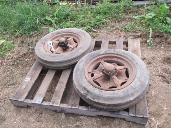 10230- PALLET OF IH W-12 FRONT WHEELS