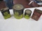 4570-(3) JD PAINT CANS, MARVEL OIL CAN