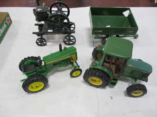 4980-JD 320, JD TRACTOR, JD GRAIN WAGON, MCCORMICK DEERING HIT-N-MISS ENGINE