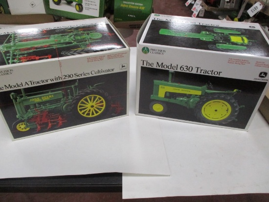 5189-JD 630, JD A W/ CULTIVATORS, PRECISION, NIB, 1/16 SCALE