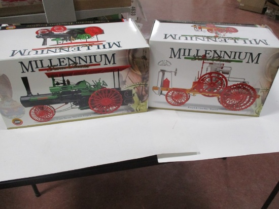 5221-CASE STEAM ENGINE, FROELICH TRACTOR, NIB, 1/16 SCALE