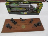 4808-JD TRUCK SET 1/64 SCALE, JD 150 TRACTOR DISPLAY