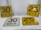 2933- (4) SPEED LIMIT SIGNS