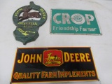 5035- (3) SIGNS; JD MAIL POUCH, JD  AND CROP