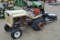 3271- BOLENS LAWN TRACTOR W/WISCONSIN ENGINE, TILLER, PLOW AND EXTRA TIRES, NOT RUNNING