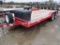 4873- 9/2009 PJ TRAILER 2 AXLE 20' DECK W/TIEDOWNS AND RAMPS, W/ TITLE