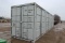 5755- 40' LONG X  9.5' TALL SHIPPING CONTAINER W/SIDE AND REAR DOORS, NEW