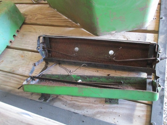 99151- JOHN DEERE 4000 BATTERY TRAYS & HOLD DOWNS (2)