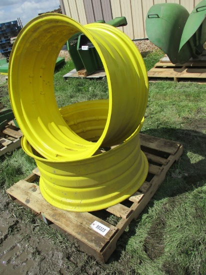 99323- JOHN DEERE 34" DOUBLE BEVEL RIMS (2)
