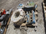 1031- PALLET OF MISCELLANEOUS FORD WEIGHTS - (8 - FRONT & 6 -REAR) **(all one money)