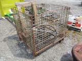 1046- WIRE CRATE OF MISCELLANEOUS PARTS