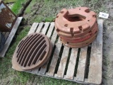 99383- PALLET OF IH WEIGHTS, MAN HOLE COVERS **(all one money)