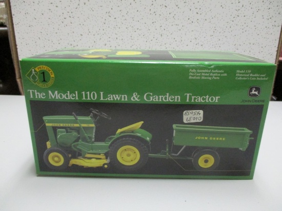 JD 110 L&G W/ TRAILER, 1/16 SCALE, PRECISION (NIB)
