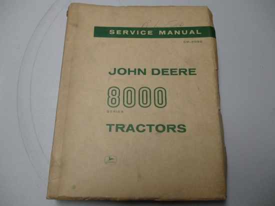 JD 8000 SERIES SERVICE 8010/8020 MANUAL