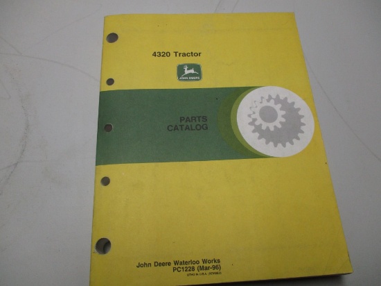 JD 4320 PARTS CATALOG, #PC1228