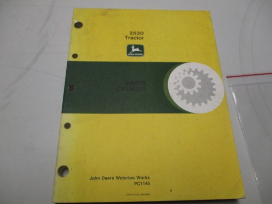 JD 2520 PARTS CATALOG, #PC1145