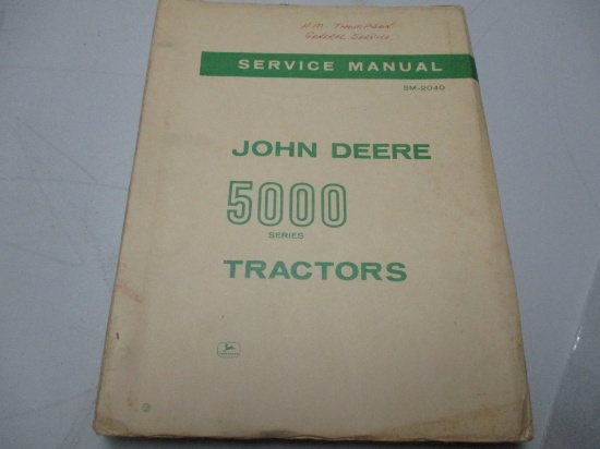 JD SERVICE MANUAL #SM2040, 5000 SERIES, 5010, 5020