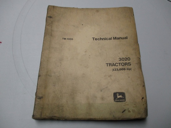 JD TECH MANUAL, JD 3020 #TM1005 (123,000 AND UP)