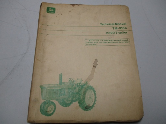 JD 2520 TECH MANUAL #TM1004