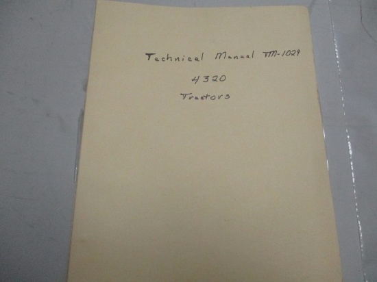 JD TECHNICAL MANUAL, 4320, #TM1029