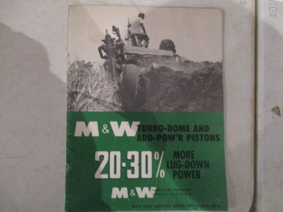 86478- M&W PRODUCTS FOR PROFITABLE POWER FARMING PISTONS AND OTHER PRODUCTS