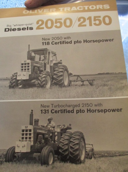 86488- 1968 OLIVER TRACTORS 2050/2150 ROW CROP