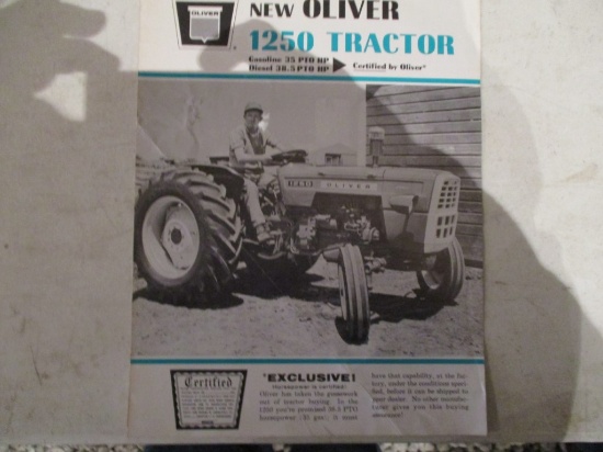 86502- 1966 OLIVER 1250 TRACTOR