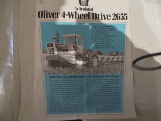 86508- OLIVER 4 WHEEL DRIVE 2655 LP AND DIESEL
