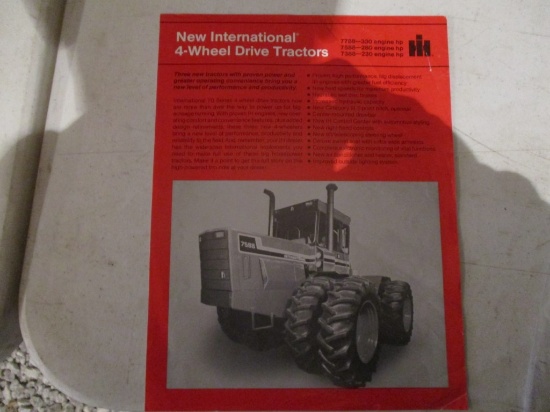 86516- 1981? INTERNATIONAL NEW 4 WHEEL DRIVE TRACTORS