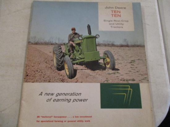 86586- 1960 JD 1010 SINGLE ROW CRIP AND UTILITY TRACTORS