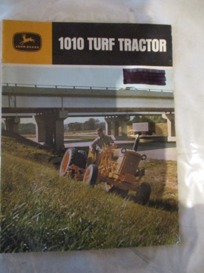 86595- 1964 JD TURF TRACTOR YELLOW W/YELLOW EQUIPMENT