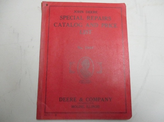 JD SPECIAL REPAIR CATALOG/ PRICE LIST, 1944 YEAR