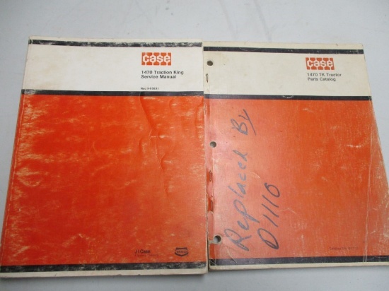 CASE 1470 PARTS/SERVICE MANUAL, 2 BOOKS